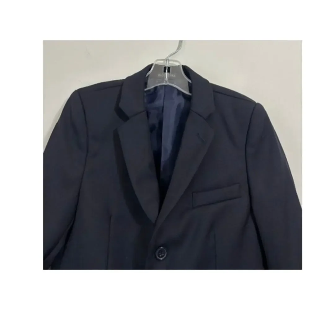 Bocaccio Uomo Boy’s Blazer Sport Coat Navy Blue Size 6 Single Breasted Jacket